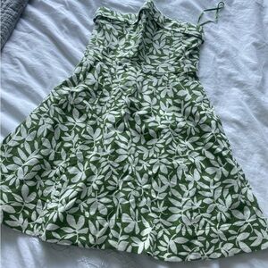 Green strapless abercrombie dress